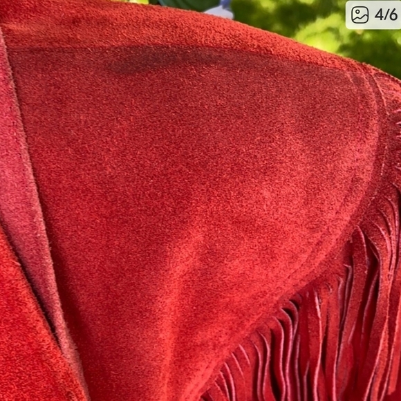 PIONEER Red Fringe Women's Blazer - Picture 3 of 5